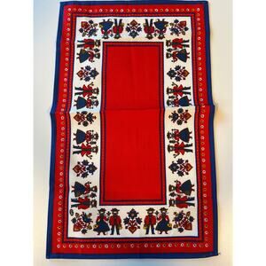 Red & Navy Kolf Austrian Table Decor